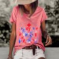 Safety First Drink With A Nurse Patriotic Nurse 4Th Of July Women's Short Sleeve Loose T-shirt Watermelon