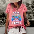 Video Game Birthday Party Papa Of The Birthday Boy Matching Women's Short Sleeve Loose T-shirt Watermelon