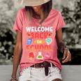 Welcome Back To School School Party 483 Shirt Women's Short Sleeve Loose T-shirt Watermelon