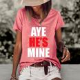 Womens Aye Hes Mine Matching Couple S - Cool Outfits Women's Short Sleeve Loose T-shirt Watermelon