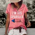 Womens Im His Sparkler His And Her 4Th Of July Matching Couples Women's Short Sleeve Loose T-shirt Watermelon