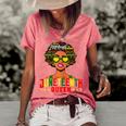 Womens Juneteenth Women Natural Afro Queen Women's Short Sleeve Loose T-shirt Watermelon