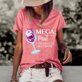 Womens Mega Pint I Thought It Necessary Funny Sarcastic Gifts Wine Women's Short Sleeve Loose T-shirt Watermelon