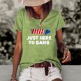 4Th July America Firework Patriot Usa Mens & Womens Women's Short Sleeve Loose T-shirt Green