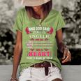 Angelic Name Gift And God Said Let There Be Angelic Women's Short Sleeve Loose T-shirt Green