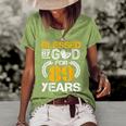 Blessed By God For 89 Years 89Th Birthday Since 1933 Vintage Women's Short Sleeve Loose T-shirt Green