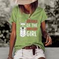 Brother Of The Birthday Girl Matching Birthday Outfit Llama Women's Short Sleeve Loose T-shirt Green