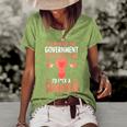 Government In My Uterus Feminist Reproductive Women Rights Women's Short Sleeve Loose T-shirt Green