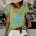 Pink Or Blue Nana Loves You Gender Baby Reveal Party Grandma Women's Short Sleeve Loose T-shirt Green