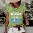 Proud Grandma Of 2022 Graduation Class 2022 Graduate Family Women's Short Sleeve Loose T-shirt Green