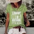 Straight Outta High School Class Of 2022 Graduation Gift Women's Short Sleeve Loose T-shirt Green