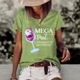 Womens Mega Pint I Thought It Necessary Funny Sarcastic Gifts Wine Women's Short Sleeve Loose T-shirt Green