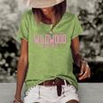 Womens Wildwood New Jersey Nj Vintage Text Pink Print Women's Short Sleeve Loose T-shirt Green