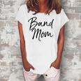 Marching Band Apparel Mother For Women Cute Band Mom Women's Loosen T-Shirt White