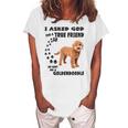 Mini Goldendoodle Quote Mom Doodle Dad Art Cute Groodle Dog Women's Loosen T-Shirt White