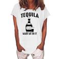 Tequila Made Me Do It Cute Women's Loosen T-Shirt White