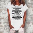 Villarreal Name Spoiled Wife Of Villarreal Women's Loosen T-shirt White