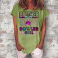 Brother Of The Bowler Girl Matching Family Bowling Birthday Women's Loosen T-Shirt Grey