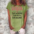 Gaga Grandma Gaga The Woman The Myth The Legend Women's Loosen T-shirt Grey