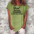 Womens Mom Squared Grandma Women's Loosen T-Shirt Grey