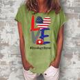 Oncology Nurse Rn 4Th Of July Independence Day American Flag Women's Loosen T-shirt Grey