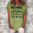 Retired Under New Management See Grandkids Retirement Women's Loosen T-shirt Grey
