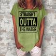 Straight Outta The Water - Christian Baptism Women's Loosen T-Shirt Grey