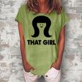 That Girl Women's Loosen Crew Neck Short Sleeve T-Shirt Grey