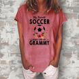 My Favorite Soccer Player Calls Me Grammy Flower Women's Loosen T-Shirt Watermelon