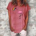 Flamingo Lgbt Flag Cool Gay Rights Supporters Women's Loosen T-Shirt Watermelon