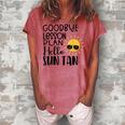 Good Bye School Hello Summer Women's Loosen Crew Neck Short Sleeve T-Shirt Watermelon