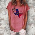 Jesus Pray For Uvalde Texas Protect Texas Not Gun Christian Cross Women's Loosen T-Shirt Watermelon