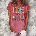 June Is My Birthday Yes The Whole Month Leopard June Bday Women's Loosen T-shirt Watermelon