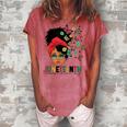 Junenth Is My Independence Day Black Queen And Butterfly Women's Loosen T-Shirt Watermelon
