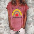 K Is For Kindergarten Teacher Student Ready For Kindergarten Women's Loosen T-Shirt Watermelon