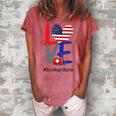 Oncology Nurse Rn 4Th Of July Independence Day American Flag Women's Loosen T-shirt Watermelon