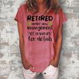 Retired Under New Management See Grandkids Retirement Women's Loosen T-shirt Watermelon