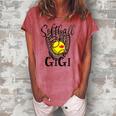 Softball Gigi Leopard Game Day Softball Lover Grandma Women's Loosen T-Shirt Watermelon