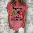 Womens Stepping Into My 60Th Birthday Blessed Womens 60 Years Old Women's Loosen T-shirt Watermelon