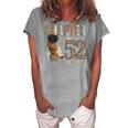 Chapter 52 Years Old 52Nd Birthday Leopard Afro Black Womens Women's Loosen T-shirt Green