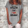 My Favorite Soccer Player Calls Me Grammy Flower Women's Loosen T-Shirt Green