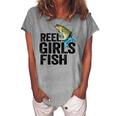 Reel Girl Fish Women's Loosen Crew Neck Short Sleeve T-Shirt Green