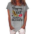 Womens Stepping Into My 60Th Birthday Blessed Womens 60 Years Old Women's Loosen T-shirt Green