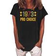 1973 Pro Choice - Women And Men Vintage Womens Rights Women's Loosen Crew Neck Short Sleeve T-Shirt Black