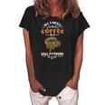 All I Need Is Coffee And Ball Pythons Women's Loosen Crew Neck Short Sleeve T-Shirt Black