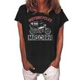 Bike Rider Women Motorcycle Biker Mascara Biking Biker Women's Loosen Crew Neck Short Sleeve T-Shirt Black