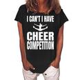 Cheer Competition Cheerleading Cheerleader Stuff V2 Women's Loosen Crew Neck Short Sleeve T-Shirt Black
