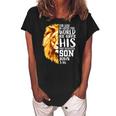 Christian Gifts For Men Lion Of Judah Graphic God John 316 Women's Loosen Crew Neck Short Sleeve T-Shirt Black