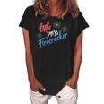 Funny 4Th Of July Usa Little Miss Firecracker Fireworks Women's Loosen Crew Neck Short Sleeve T-Shirt Black