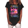 I Rescue Fabric Trapped In The Quilt Shop Im Not A Hoarder Women's Loosen Crew Neck Short Sleeve T-Shirt Black